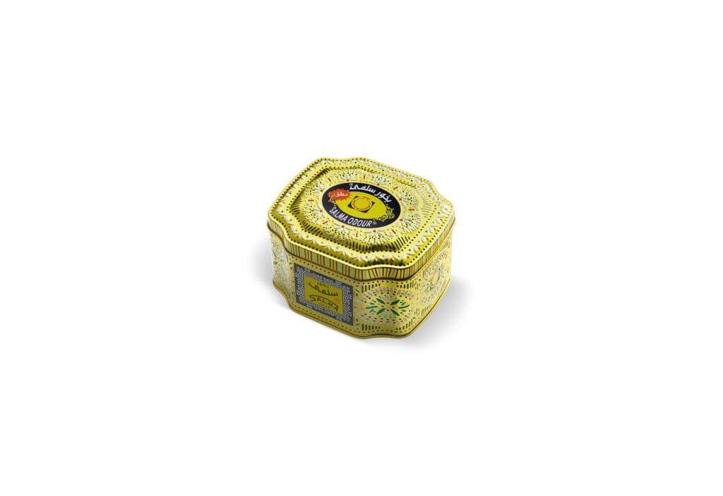 Elegant Tea Tin with Hinged Lid