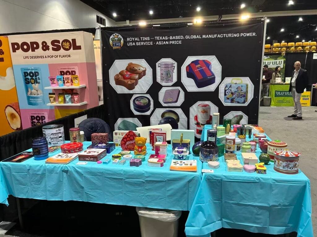 Royal Tins booth at San Diego Fancy Food Show 2026
